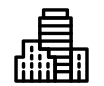 An icon showing a commercial building