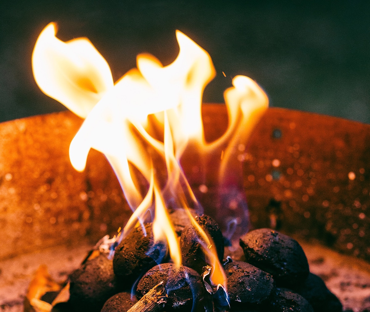 small fire