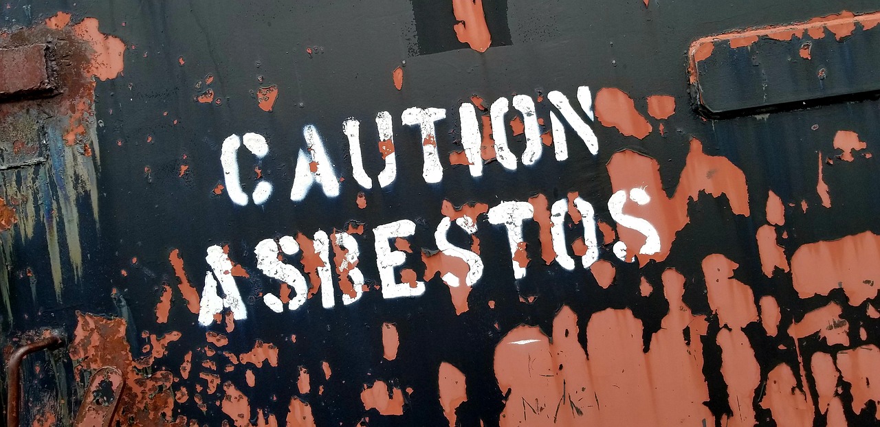 asbestos warning sign